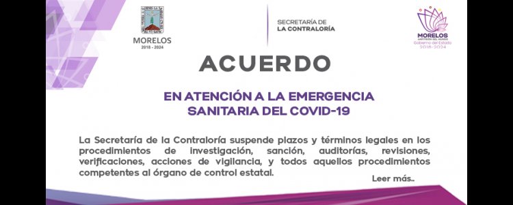 ACUERDO - EN ATENCIÓN A LA EMERGENCIA SANITARIA DEL COVID-19